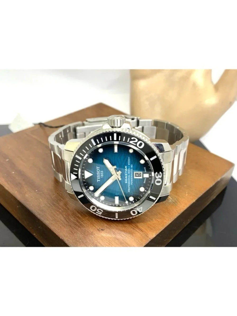 Tissot Men's Watch Seastar 1000 Swiss Automatic Blue Dial Steel T1206071104100